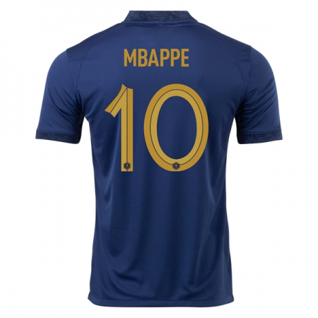 Frankrig Mbappé 10 Hjemme trøje World Cup 2022 S/S
